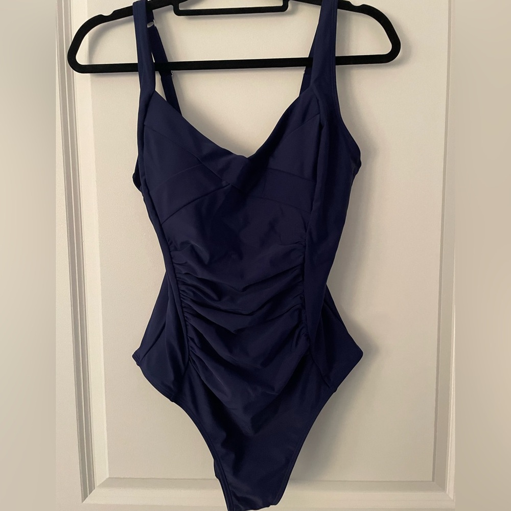 Cupshe Navy One Piece Swimsuit Large NWT